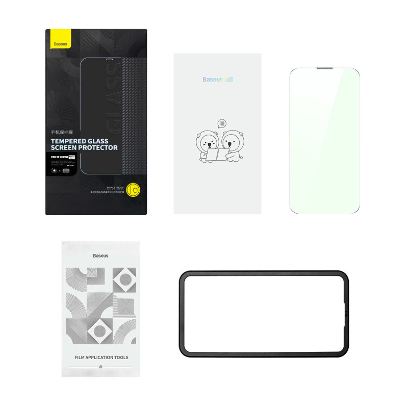 Grūdintas stiklas skirtas iPhone 14 Pro, visas ekranas, 0,3 mm anti mėlyna šviesa