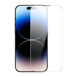 
2x viso ekrano grūdintas stiklas, skirtas iPhone 14 Pro Max su 0,3 mm garsiakalbio dangteliu
