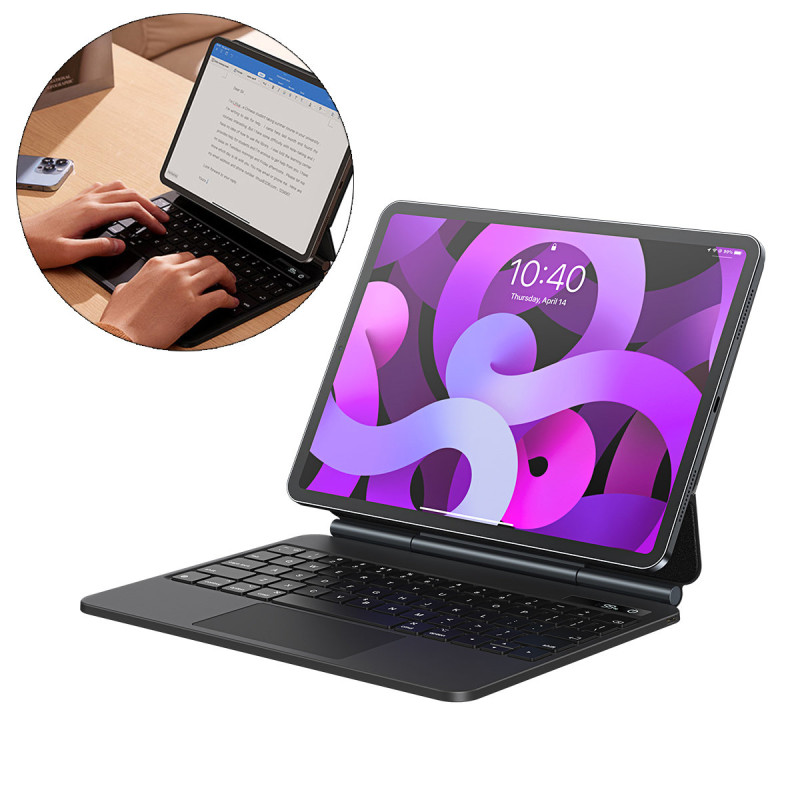 3in1 klaviatūra su magnetiniu dėklu ir stovu iPad Pro 11 iPad Air 4-5 iPad 10 pilka
3in1 klaviatūra su magnetiniu dėklu ir stovu iPad Pro 11 iPad Air 4-5 iPad 10 pilka