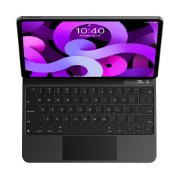 
3in1 klaviatūra su magnetiniu dėklu ir stovu iPad Pro 11 iPad Air 4-5 iPad 10 pilka
