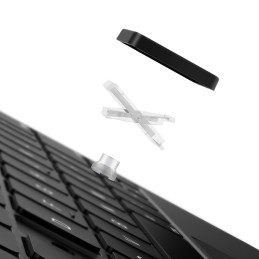 
3in1 klaviatūra su magnetiniu dėklu ir stovu iPad Pro 11 iPad Air 4-5 iPad 10 pilka
