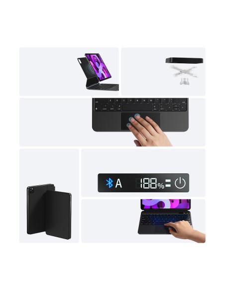 3in1 klaviatūra su magnetiniu dėklu ir stovu iPad Pro 11 iPad Air 4-5 iPad 10 pilka
 
3in1 klaviatūra su magnetiniu dėklu ir stovu iPad Pro 11 iPad Air 4-5 iPad 10 pilka