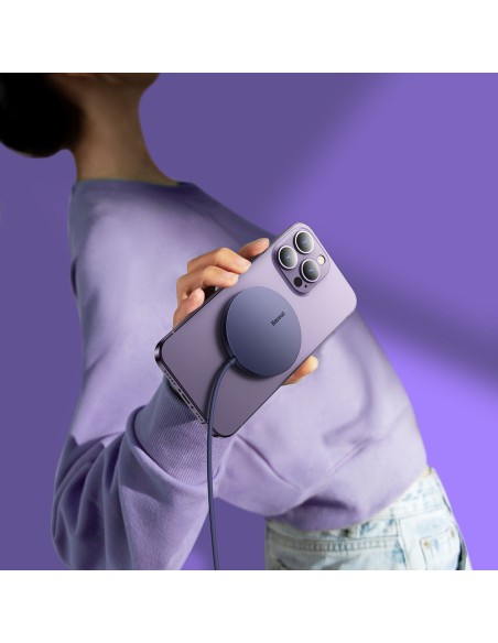 Paprastas Mini3 MagSafe Qi 15W magnetinės indukcinis įkroviklis, violetinė
 
Paprastas Mini3 MagSafe Qi 15W magnetinės indukcinis įkroviklis, violetinė