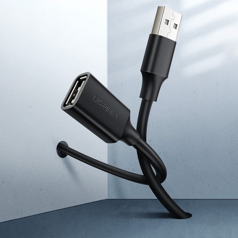 USB 2.0 ilgintuvas 480Mb/ s 1.5m juodas