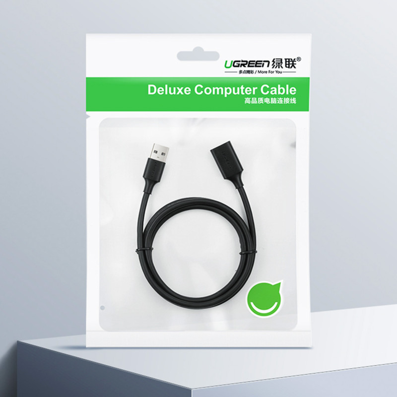 USB 2.0 ilgintuvas 480Mb/ s 1.5m juodas