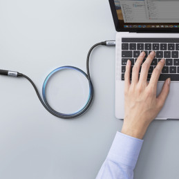 
Patvarus USB-C 3.1 10Gb/ s ilgintuvas, 1m, pilkas
