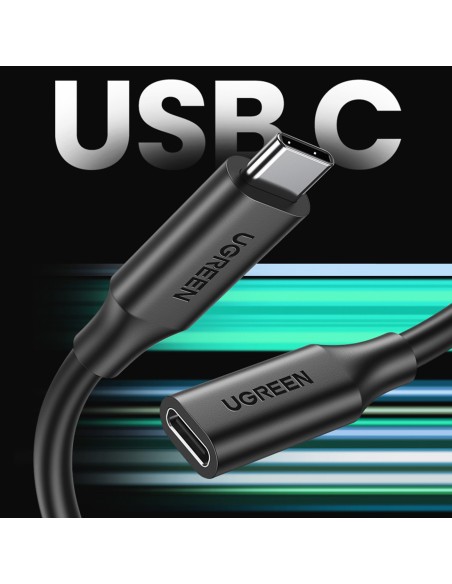 
USB-C ilgintuvas 100W 10Gb/ s 1m juodas
