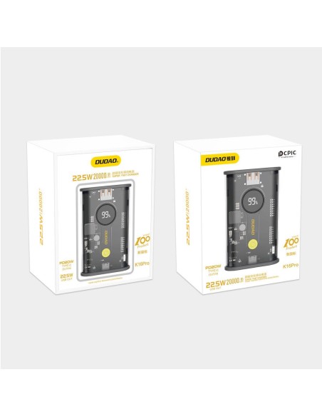 Powerbank K16Pro 20000mAh USB-A USB-C 22,5W PD juoda
 
Powerbank K16Pro 20000mAh USB-A USB-C 22,5W PD juoda