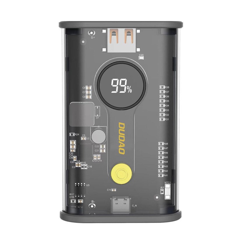 
Powerbank K16 10000mAh USB-C USB-A 22,5W PD juoda
