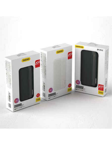 Powerbank K4S+ 20000mAh 2x USB-A 10W balta
 
Powerbank K4S+ 20000mAh 2x USB-A 10W balta