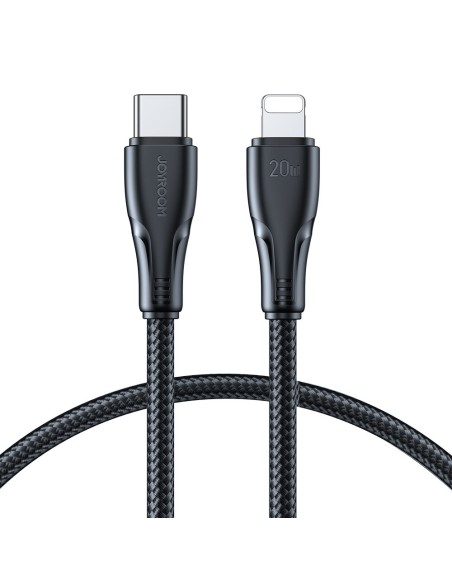 
Patvarus kabelis iPhone Surpass Series USB-C - Lightning 20W 0,25m juodas
