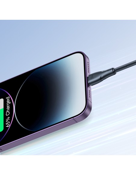 
Patvarus kabelis iPhone Surpass Series USB-C - Lightning 20W 0,25m juodas
