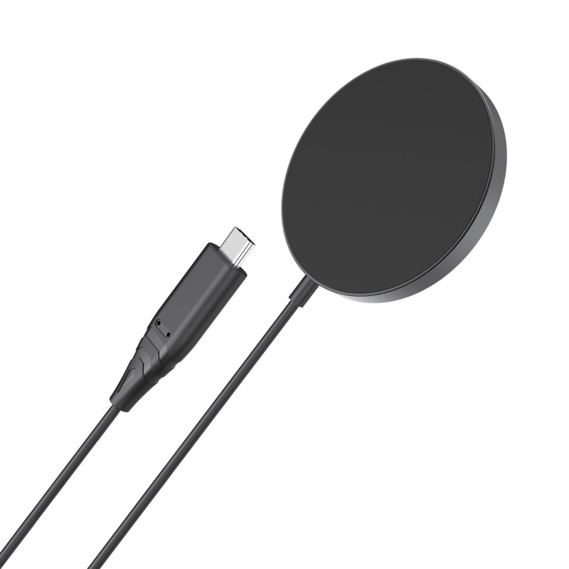 
Magnetinis indukcinis įkroviklis iPhone 15W MagSafe, juodas
