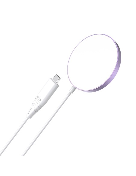 
Magnetinis indukcinis įkroviklis iPhone 15W MagSafe, rožinis
