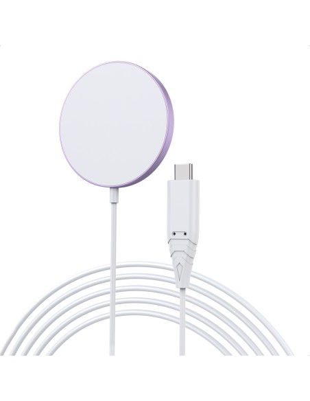 
Magnetinis indukcinis įkroviklis iPhone 15W MagSafe, rožinis
