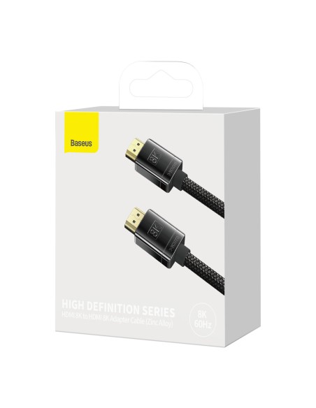 
Patvarus lankstus HDMI 2.1 8K High Definition Series kabelis 2m juodas
