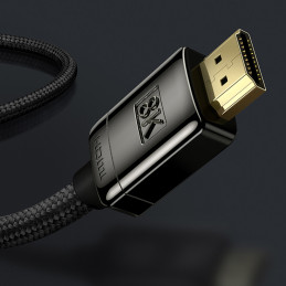 
Patvarus lankstus HDMI 2.1 8K High Definition Series kabelis 2m juodas
