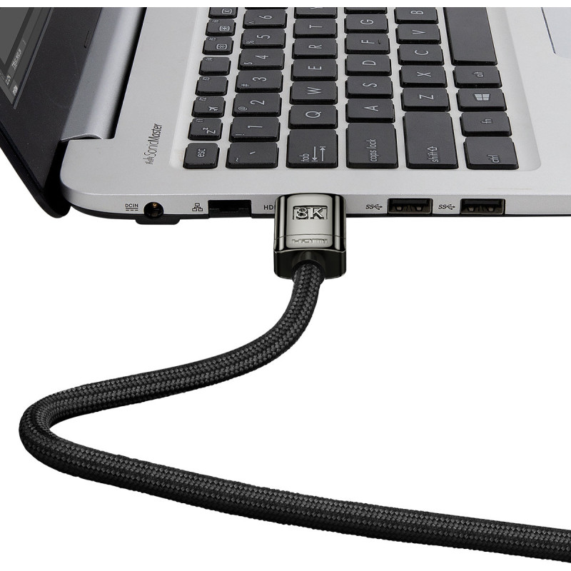 Patvarus lankstus HDMI 2.1 8K High Definition Series kabelis 1 m juodas
