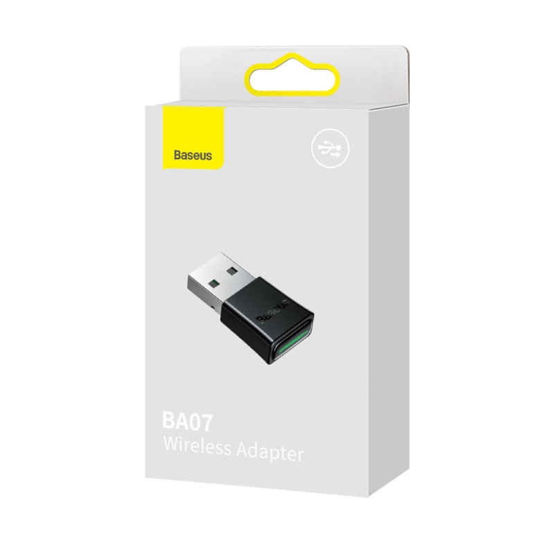 Adapterio jungtis siųstuvas imtuvas Bluetooth 5.3 USB, atstumas 20m, juodas
