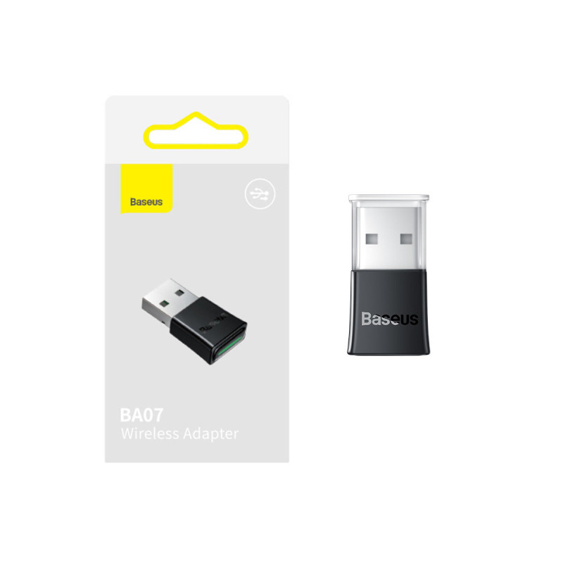 Adapterio jungtis siųstuvas imtuvas Bluetooth 5.3 USB, atstumas 20m, juodas