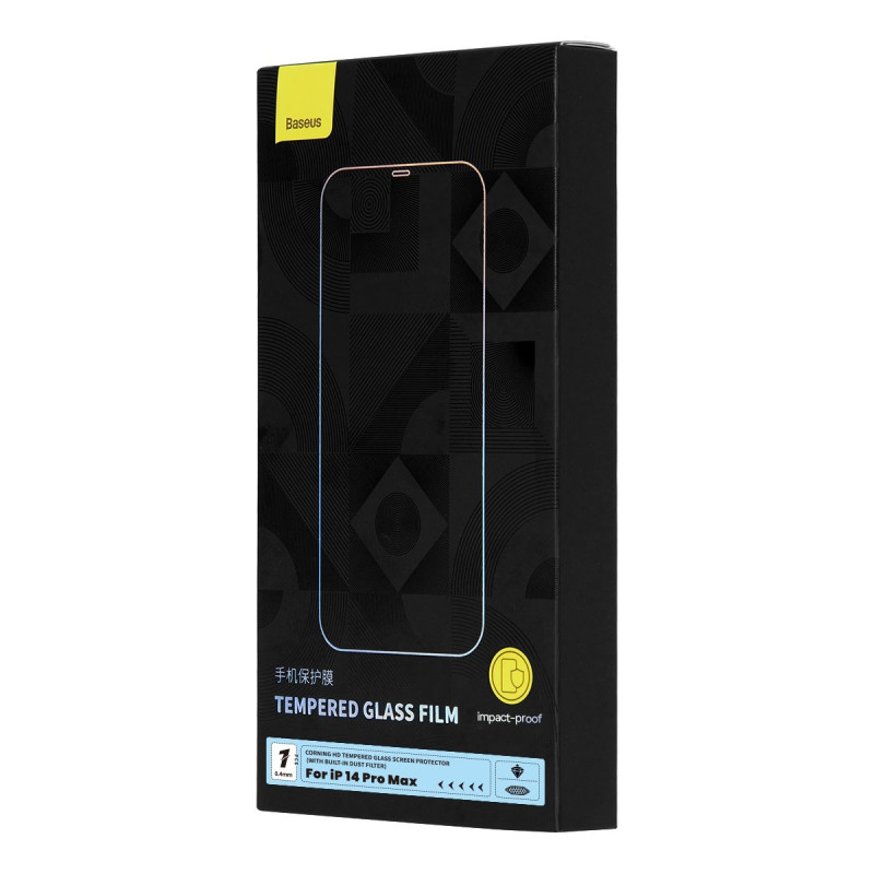 Grūdintas stiklas skirtas iPhone 14 Pro Max su garsiakalbio dangteliu 0,4 mm SET