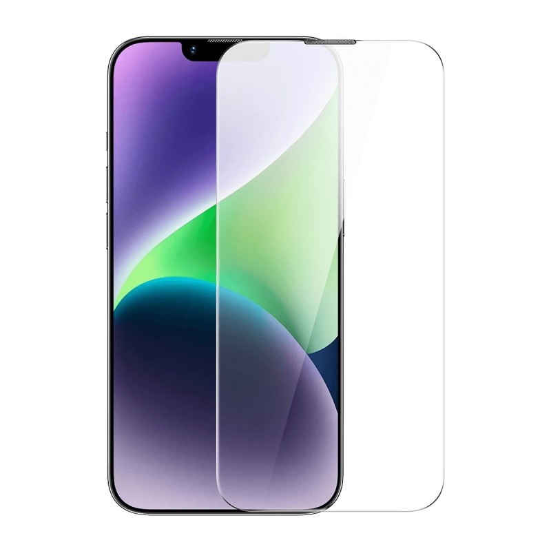 
Grūdintas stiklas, skirtas iPhone 14 Plus / 13 Pro Max su 0,4 mm garsiakalbio dangtelio rinkiniu
