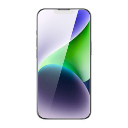 
Grūdintas stiklas, skirtas iPhone 14 Plus / 13 Pro Max su 0,4 mm garsiakalbio dangtelio rinkiniu
