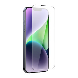 
Grūdintas stiklas, skirtas iPhone 14 Plus / 13 Pro Max su 0,4 mm garsiakalbio dangtelio rinkiniu
