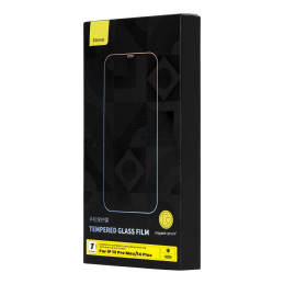 
Grūdintas stiklas, skirtas iPhone 14 Plus / 13 Pro Max su 0,4 mm garsiakalbio dangtelio rinkiniu
