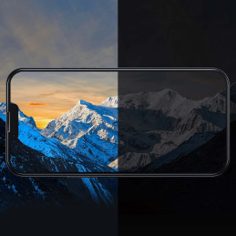 
Grūdintas stiklas, skirtas iPhone 14 Plus / 13 Pro Max su 0,4 mm garsiakalbio dangtelio rinkiniu
