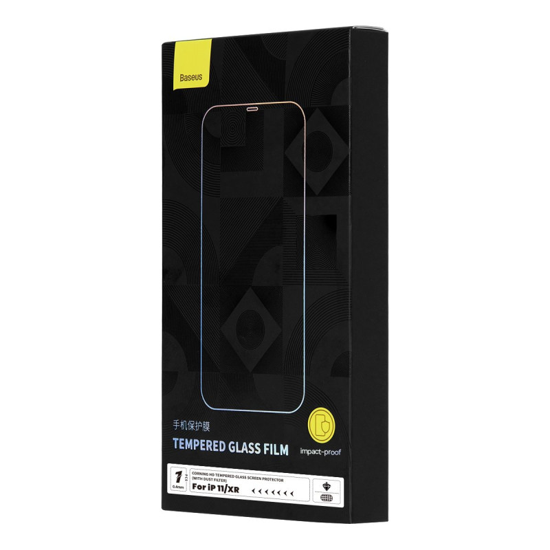 
Grūdintas stiklas skirtas iPhone 11 / XR su garsiakalbio dangteliu 0,4 mm SET
