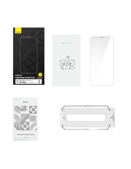 
Grūdintas stiklas skirtas iPhone 11 / XR su garsiakalbio dangteliu 0,4 mm SET
