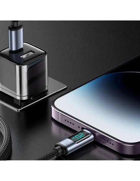 Kabelis iPhone su LED Lightning ekranu – USB-C 2.4A 1.2m juodas
 
Kabelis iPhone su LED Lightning ekranu – USB-C 2.4A 1.2m juodas