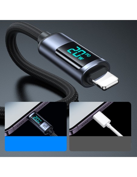 Kabelis iPhone su LED Lightning ekranu – USB-C 2.4A 1.2m juodas
 
Kabelis iPhone su LED Lightning ekranu – USB-C 2.4A 1.2m juodas