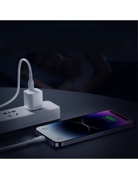 
iPhone laidas su LED indikatoriumi USB-C - Lightning 20W 2m baltas
