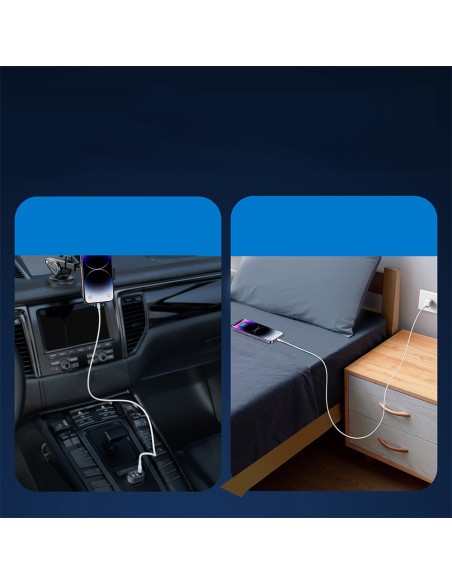 
iPhone laidas su LED indikatoriumi USB-C - Lightning 20W 2m baltas
