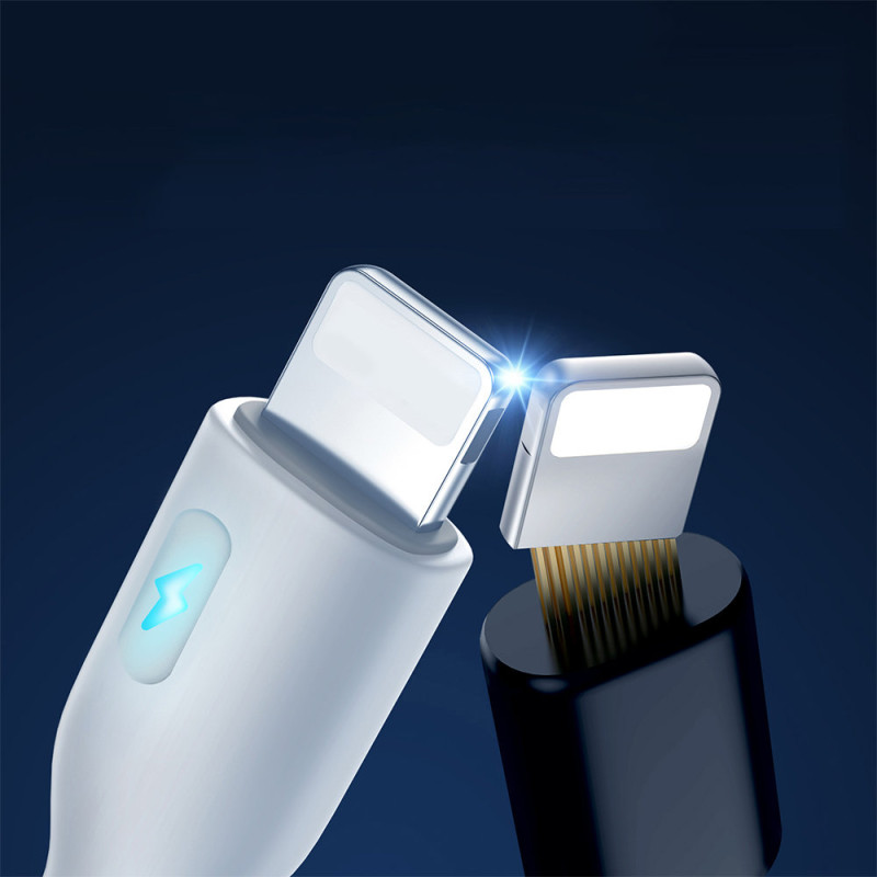 
iPhone laidas su LED indikatoriumi USB-C - Lightning 20W 2m baltas
