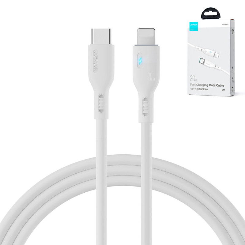 
iPhone laidas su LED indikatoriumi USB-C - Lightning 20W 2m baltas
