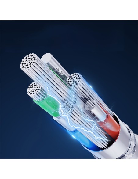 
iPhone laidas su LED indikatoriumi USB - Lightning 2.4A 2m baltas
