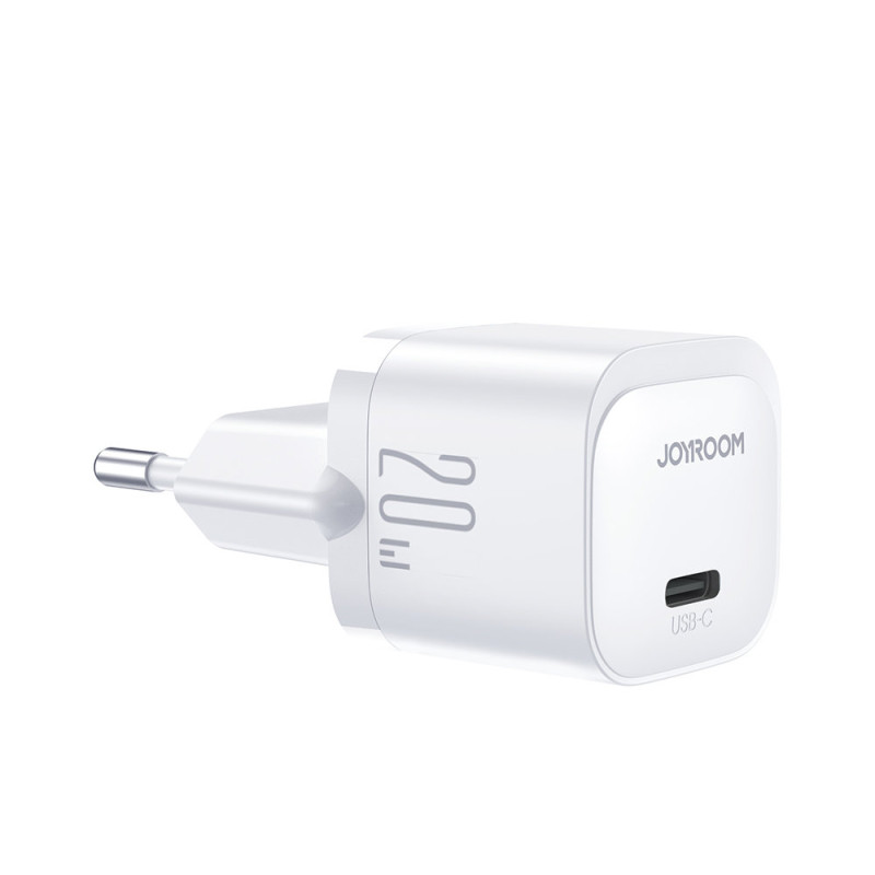 
Mini USB-C 20W PD tinklo įkroviklis, baltas
