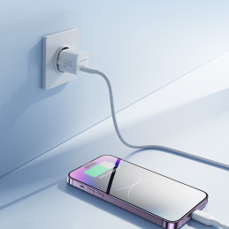 
Mini USB-C 20W PD tinklo įkroviklis, baltas
