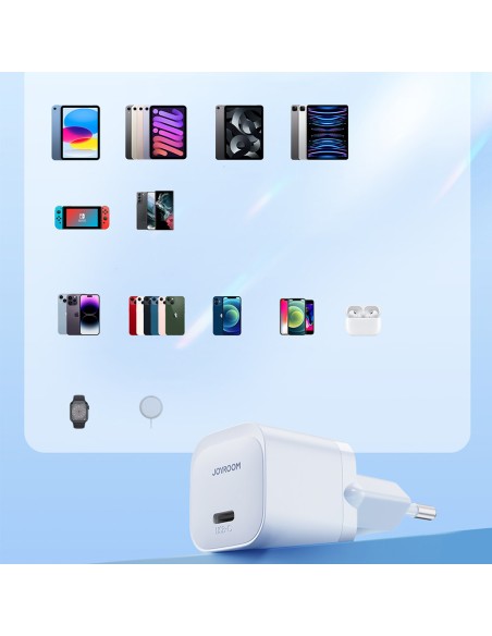 
Mini USB-C 20W PD tinklo įkroviklis, baltas
