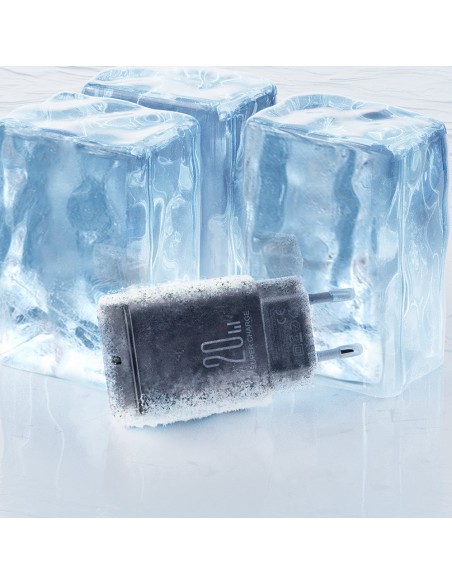 
USB-C 20W PD sieninis įkroviklis, juodas
