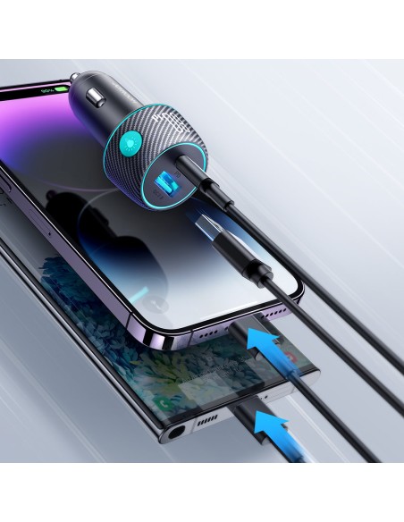 60 W PD USB-C USB-A automobilinis įkroviklis, juodas
 
60 W PD USB-C USB-A automobilinis įkroviklis, juodas