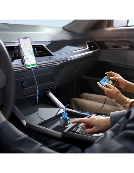 60 W PD USB-C USB-A automobilinis įkroviklis, juodas
 
60 W PD USB-C USB-A automobilinis įkroviklis, juodas