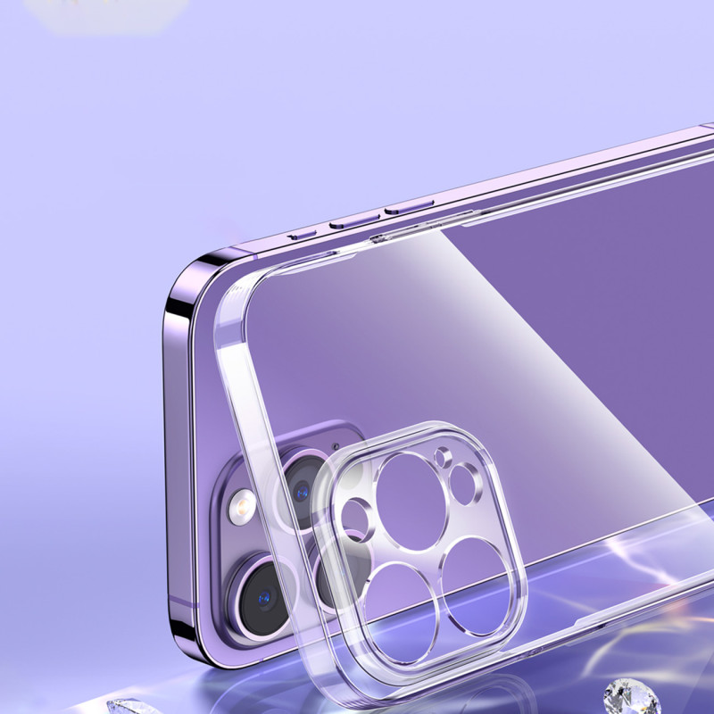 Dėklas iPhone 14 Pro, plonas dangtelis + grūdinto stiklo ekranas RINKINYS