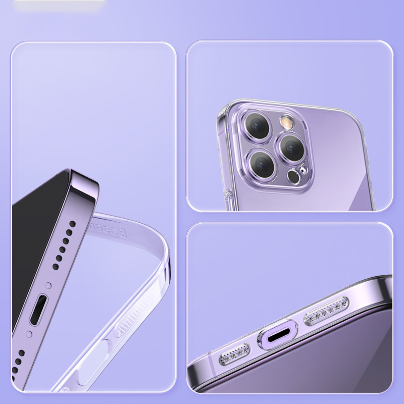 Dėklas iPhone 14 Pro, plonas dangtelis + grūdinto stiklo ekranas RINKINYS
