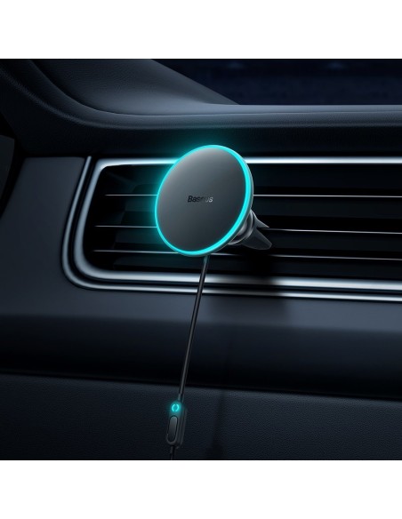 
Indukcinis automobilinis įkroviklis MagSafe 15W USB 25W tinkleliui, juodas
