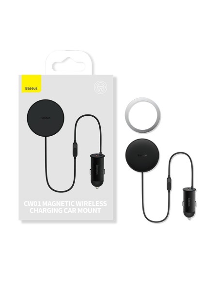 
Indukcinis automobilinis įkroviklis MagSafe 15W USB 25W tinkleliui, juodas
