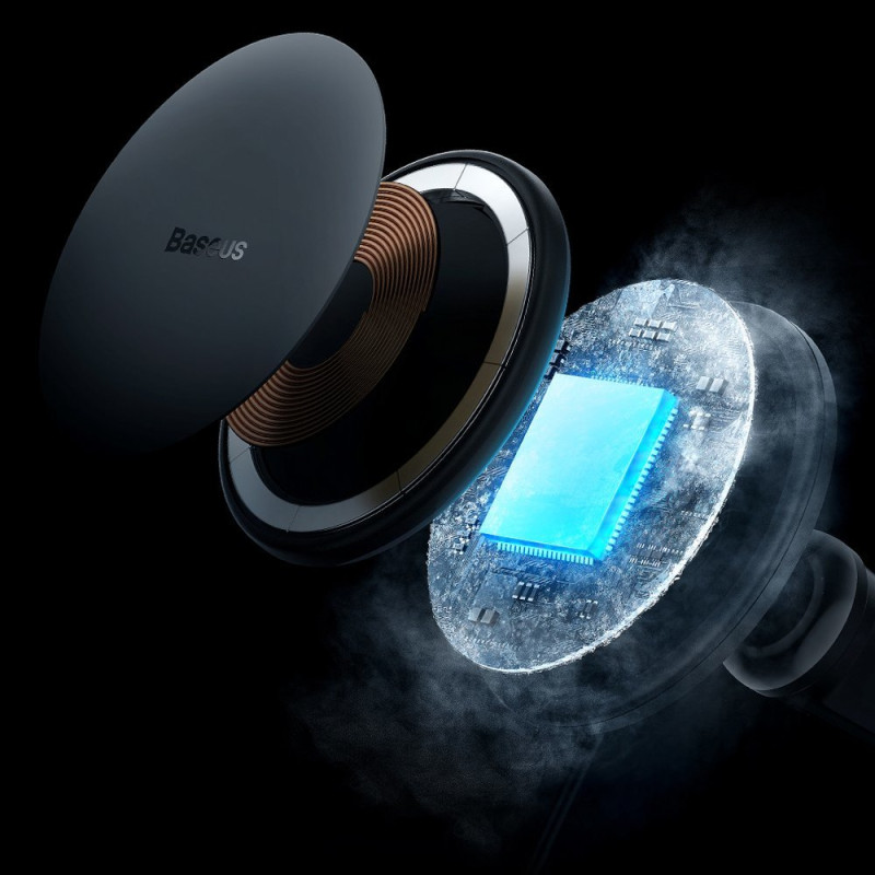 
Indukcinis automobilinis įkroviklis MagSafe 15W USB 25W tinkleliui, juodas
